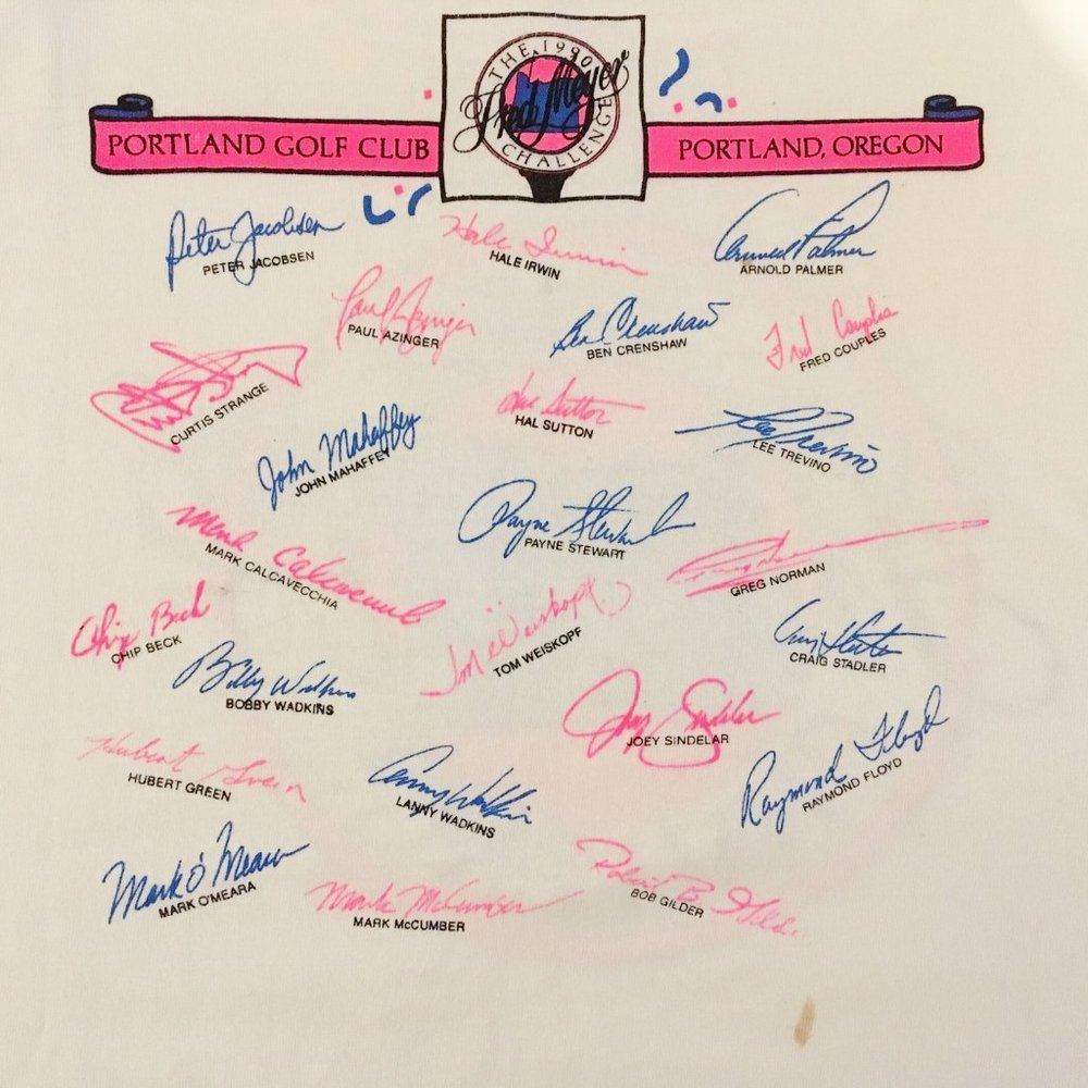 Nike Tee Shirt The 1990 Fred Meyer Challenge Charity Golf Short Sleeve Cotton